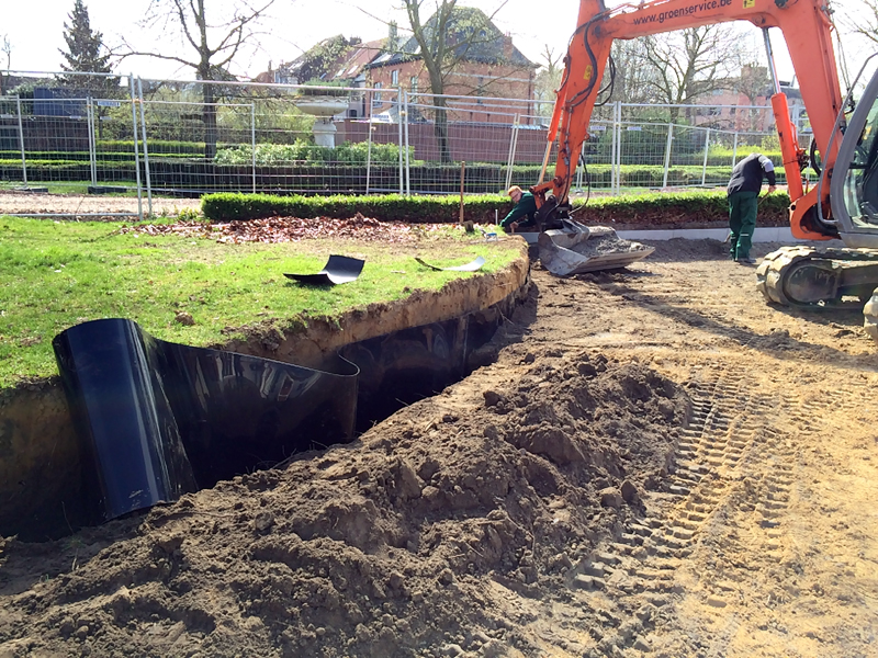 Twee kunstgrasveldjes in KOV Vilvoorde
